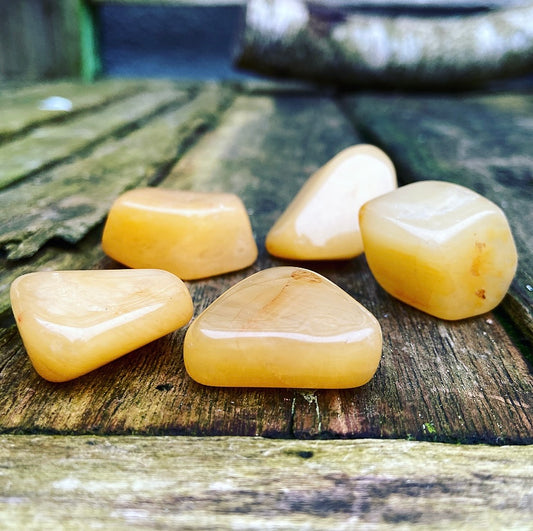 Gelber Aventurin Trommelstein "Glück"
