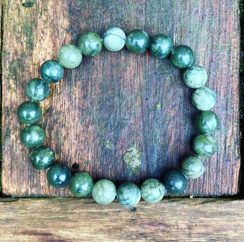 Groene Jade Armband "Geluk"