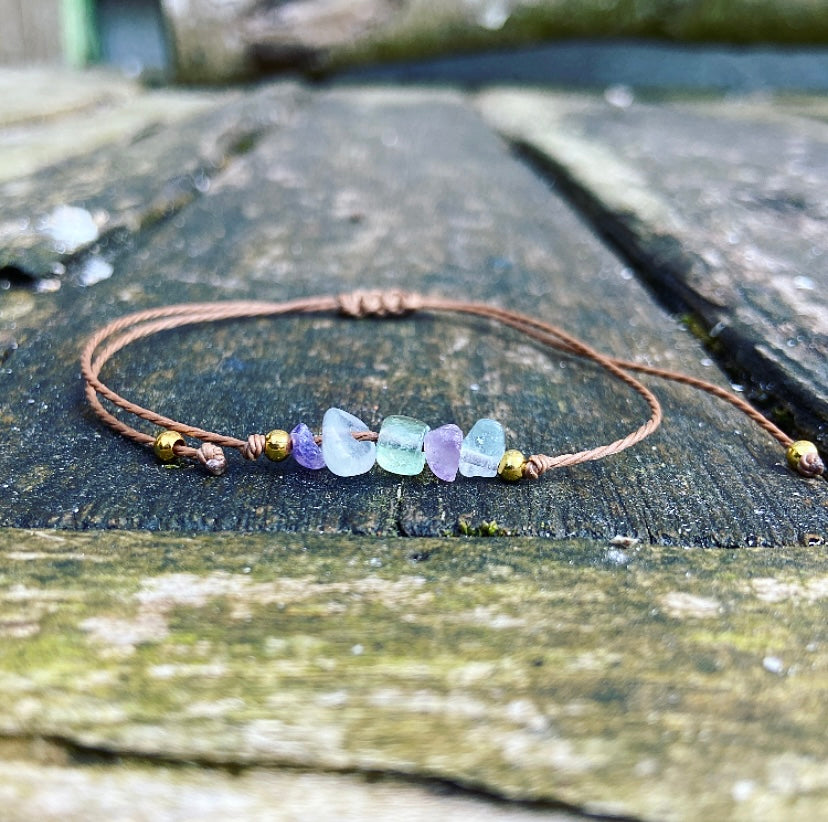 Fluorite bracelet "Aura & Charisma"