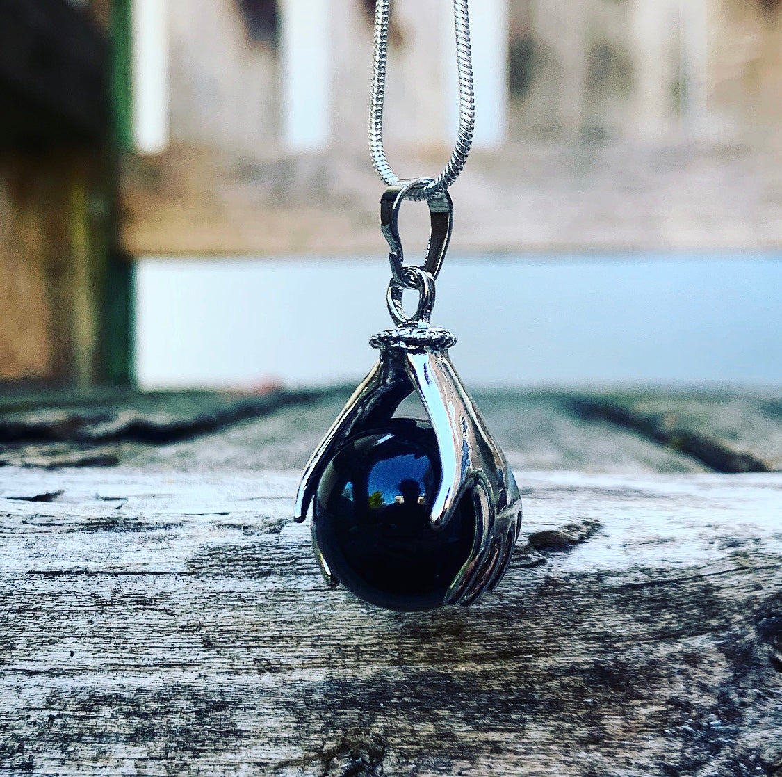 Healing Hands Anhänger Onyx "Anti-Stress"