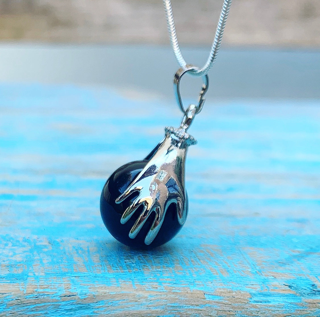 Healing Hands Anhänger Onyx "Anti-Stress"