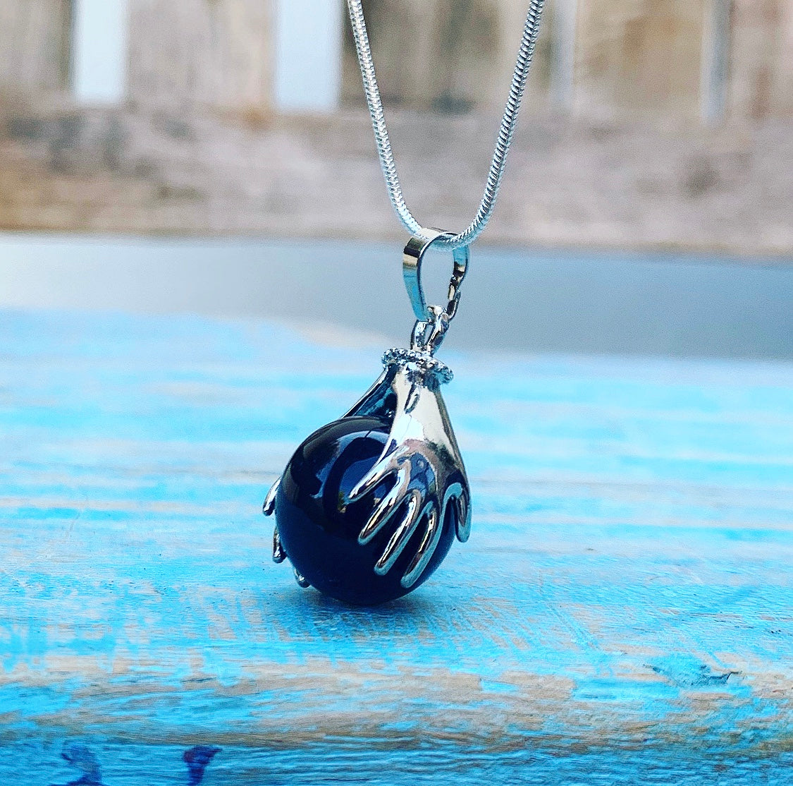 Healing Hands Anhänger Onyx "Anti-Stress"