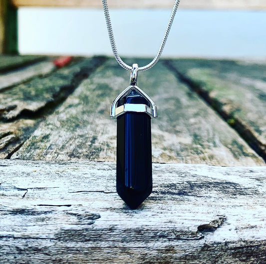 Dubbelpunt hanger Onyx "Anti-Stress"