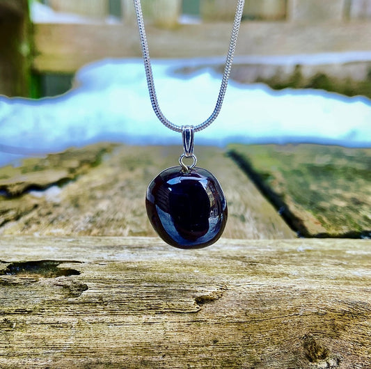 Pendant Garnet "EVERYTHING WILL BE OKAY"