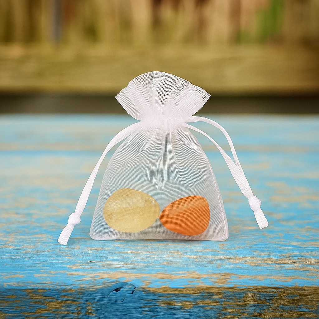 Citrien & Carneool geschenksetje "Krachtig & kwetsbaar: laat je lichtje schijnen"