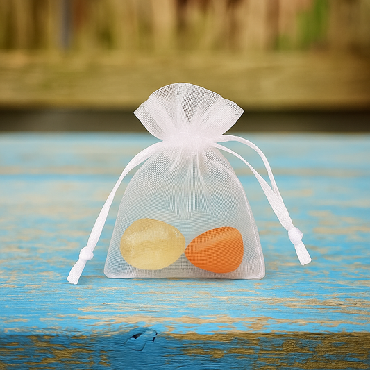 Citrien & Carneool geschenksetje "Krachtig & kwetsbaar: laat je lichtje schijnen"