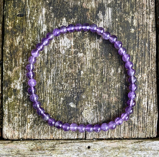Amethist armbandje "De wijsheid zit in jezelf"