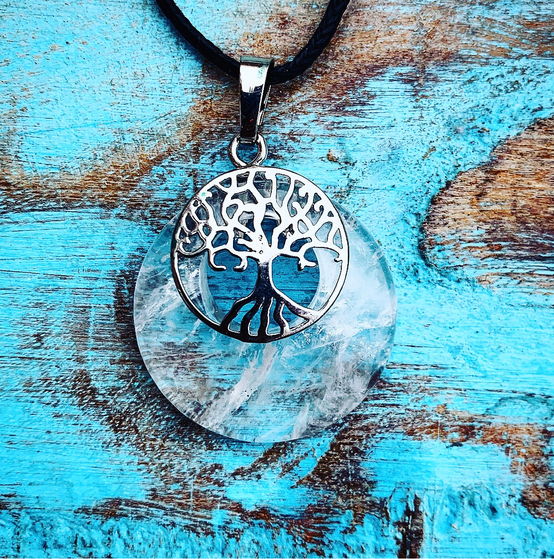 Donut hanger Bergkristal "Energie"