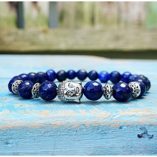 Boeddha armband lapis "Zelfvertrouwen"