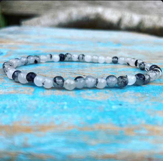 Toermalijn Kwarts armbandje "Lichtwerker"