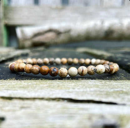 Landschapsjaspis armbandje "Je doelen waarmaken"