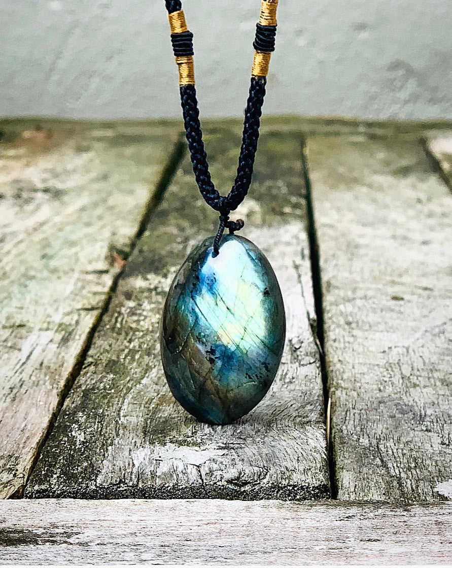 Spectrolite Labradorite pendant "Spectrum of Spiritual Power"