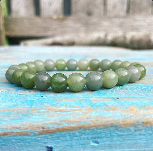 Groene Jade Armband "Geluk"