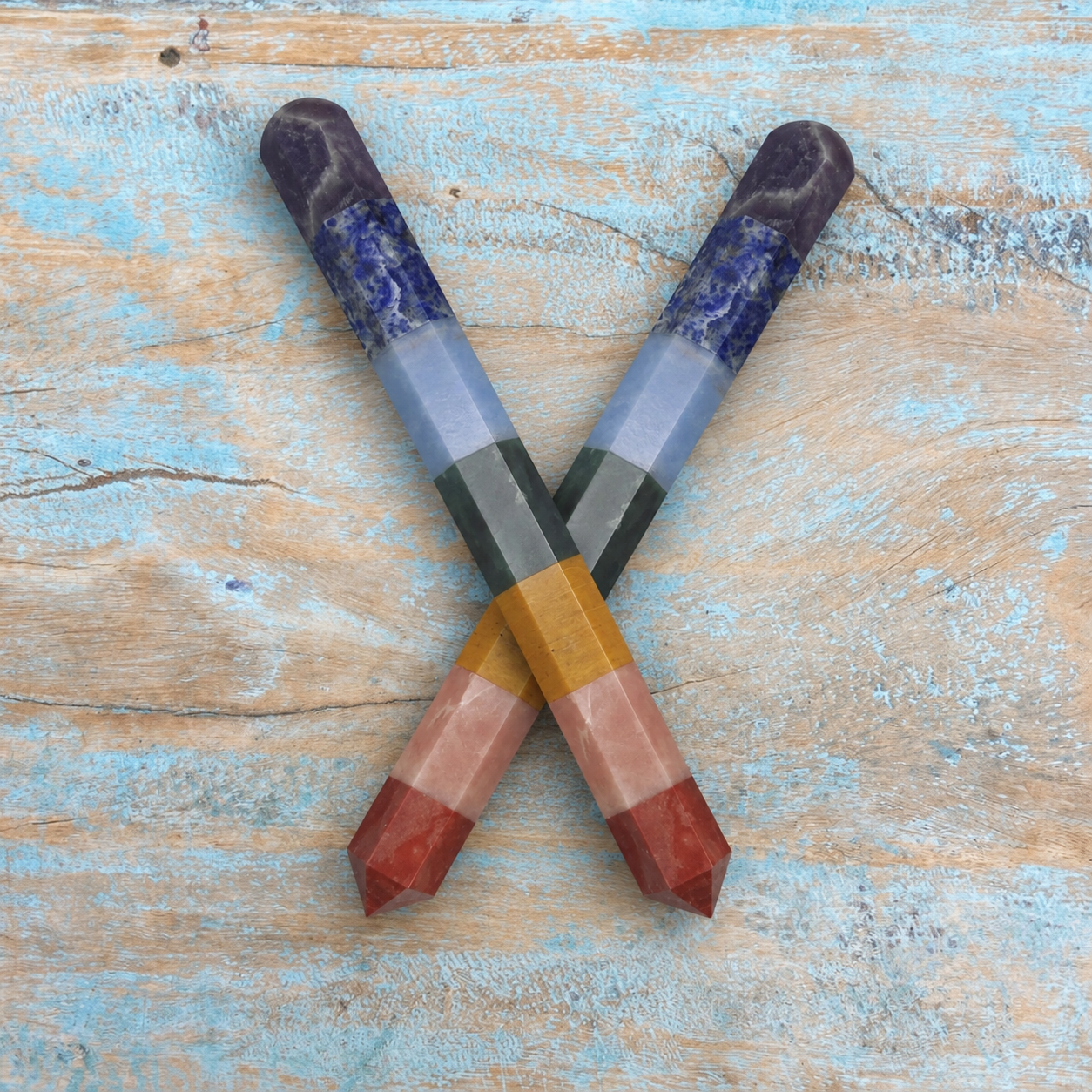 Chakra massagestaaf "Van kruin tot basis"