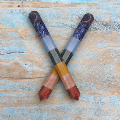 Chakra massagestaaf "Van kruin tot basis"