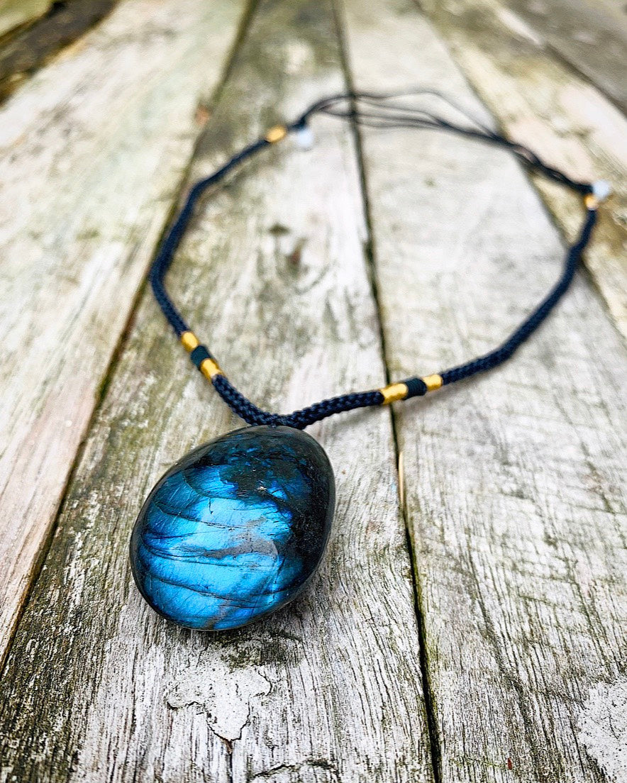 Spectrolite Labradorite pendant "Spectrum of Spiritual Power"