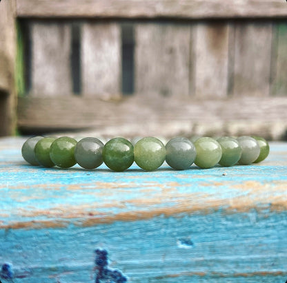 Green Jade Bracelet "Luck"