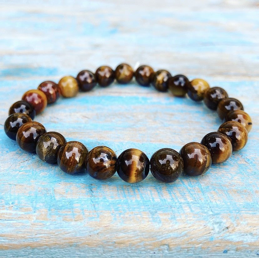 Tijgeroog armband 8mm - Koop ze bij Blije Boeddha edelstenen Tijgeroog armband 8mm - Koop ze bij Blije Boeddha edelstenen