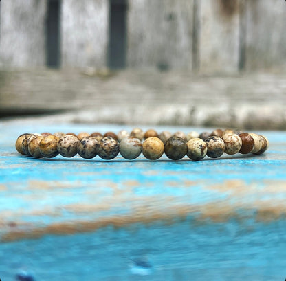 Landschapsjaspis armbandje "Je doelen waarmaken"