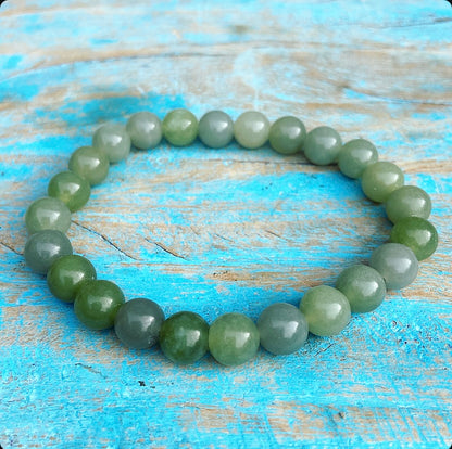 Green Jade Bracelet "Luck"