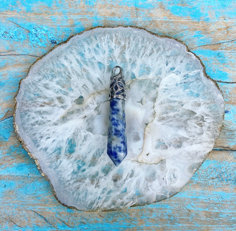 Energy point pendant Sodalite "Assertiveness &amp; Self-esteem"