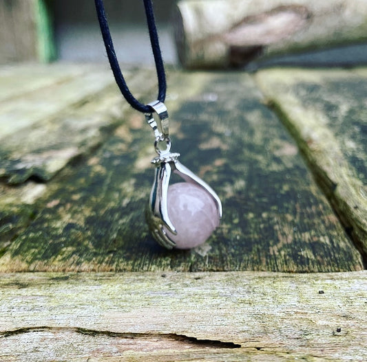 Healing Hands hanger Rozenkwarts "Liefde"