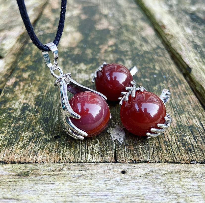 Healing Hands pendant Agate "Calmness &amp; Balance"