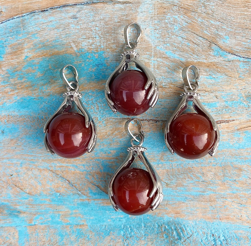 Healing Hands pendant Agate "Calmness &amp; Balance"