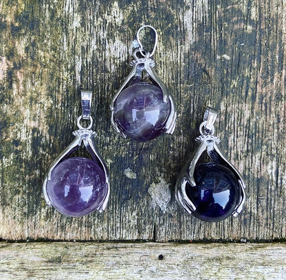 Healing Hands pendant Amethyst "Intuition"