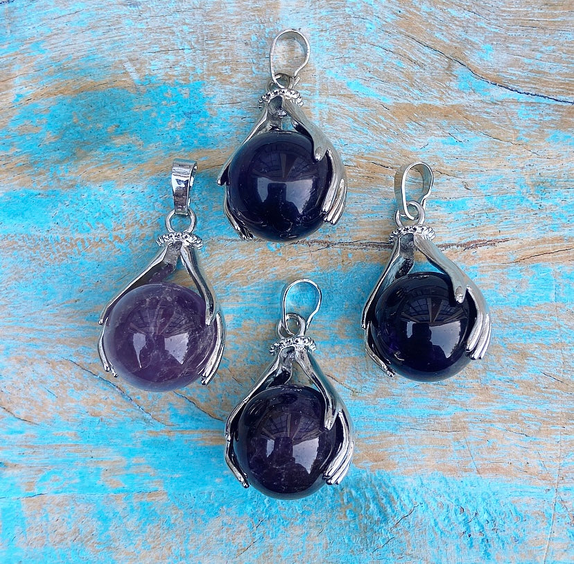 Healing Hands pendant Amethyst "Intuition"