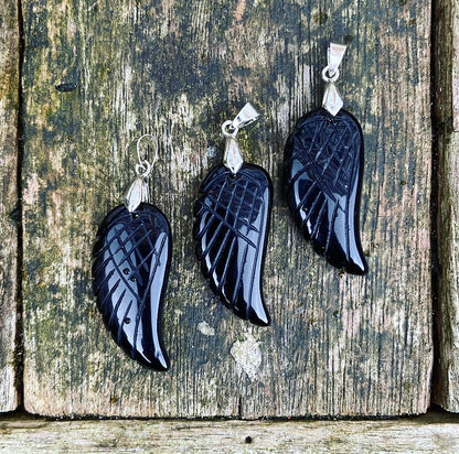 Angel Wing Hanger Onyx "Ant-Stress"