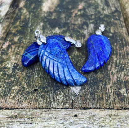 Angel Wing Hanger Lapis "Zelfvertrouwen"