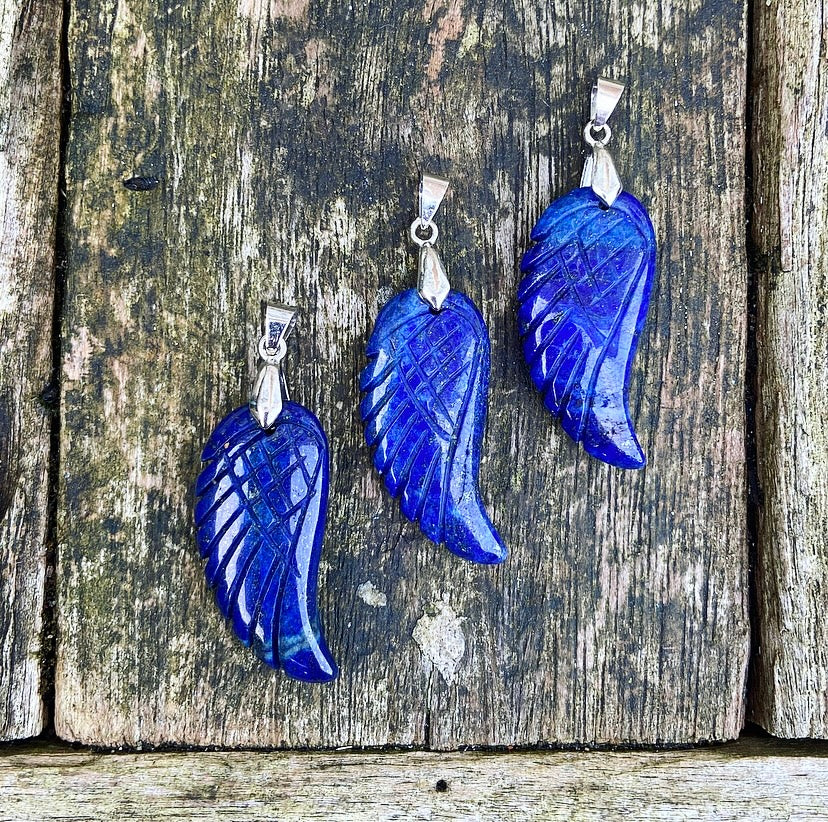 Angel Wing Hanger Lapis "Zelfvertrouwen"