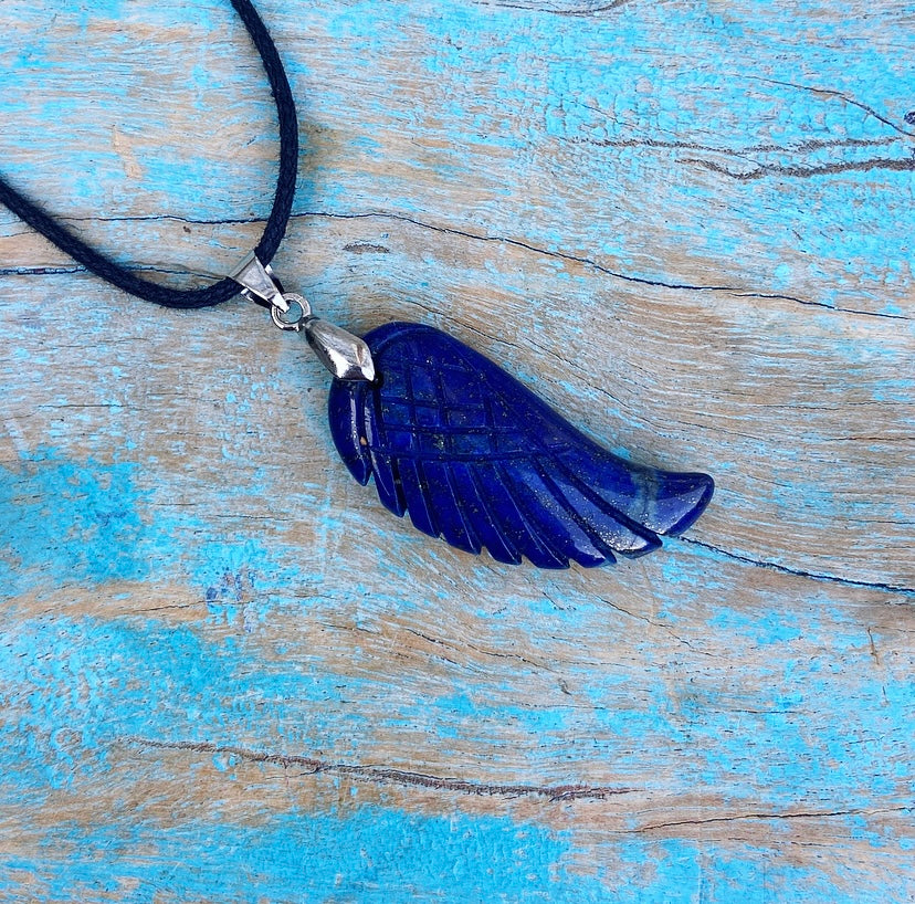 Angel Wing Hanger Lapis "Zelfvertrouwen"