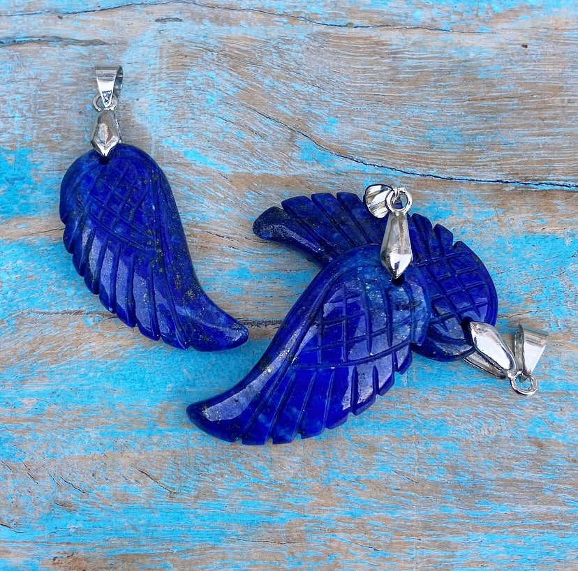 Angel Wing Hanger Lapis "Zelfvertrouwen"