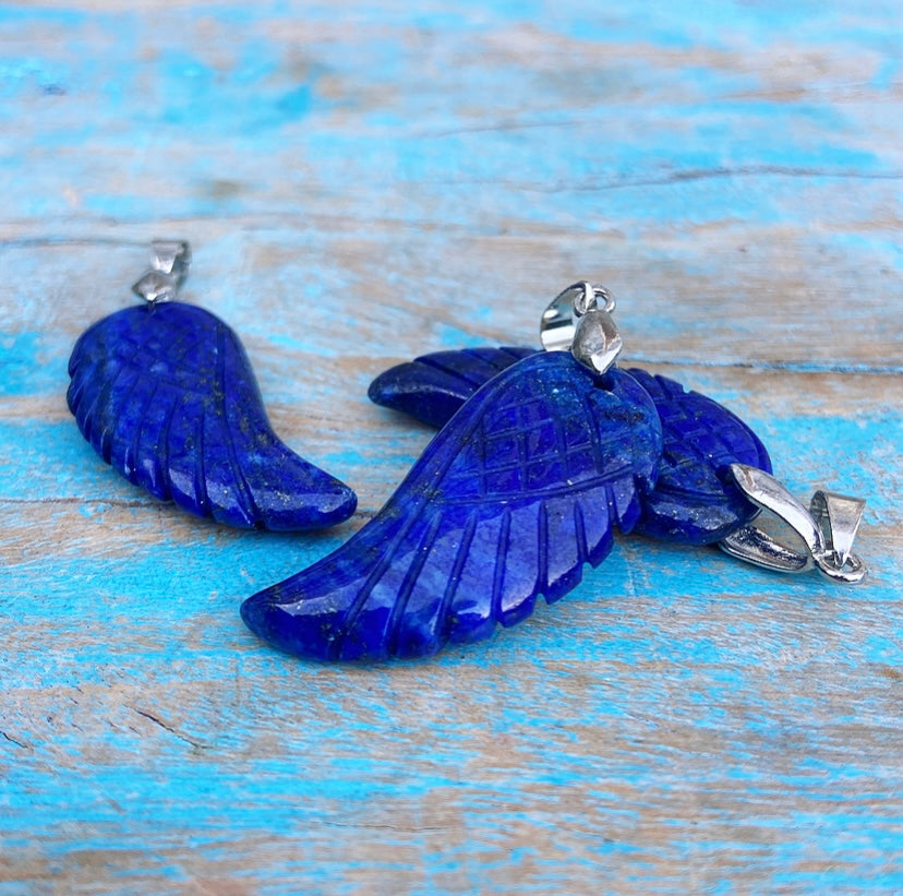 Angel Wing Hanger Lapis "Zelfvertrouwen"