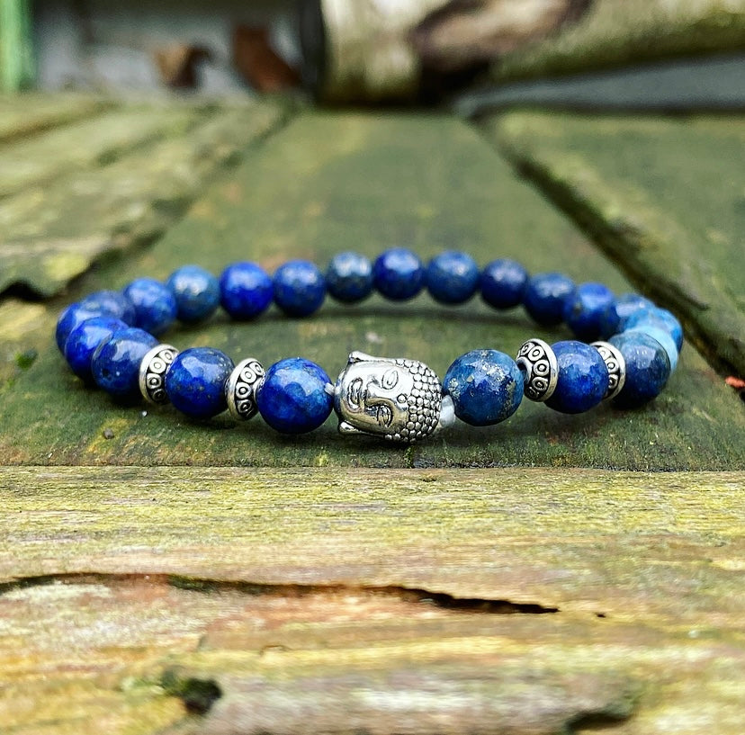 Buddha bracelet lapis "Self-confidence"