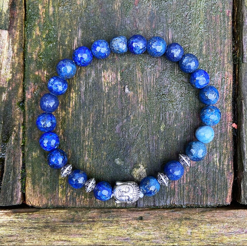 Buddha bracelet lapis "Self-confidence"