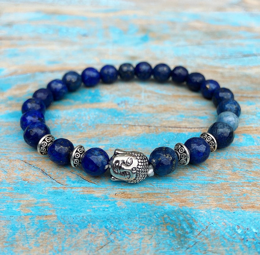 Buddha bracelet lapis "Self-confidence"