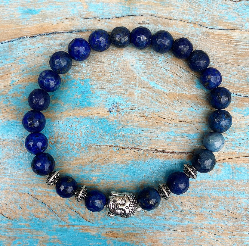 Buddha bracelet lapis "Self-confidence"