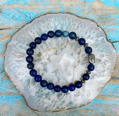 Buddha bracelet lapis "Self-confidence"