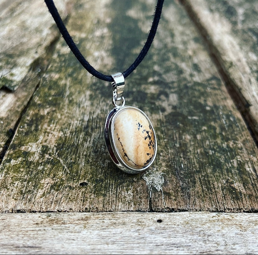 Landscape Jasper Pendant "Making your goals come true"