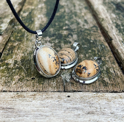 Landscape Jasper Pendant "Making your goals come true"
