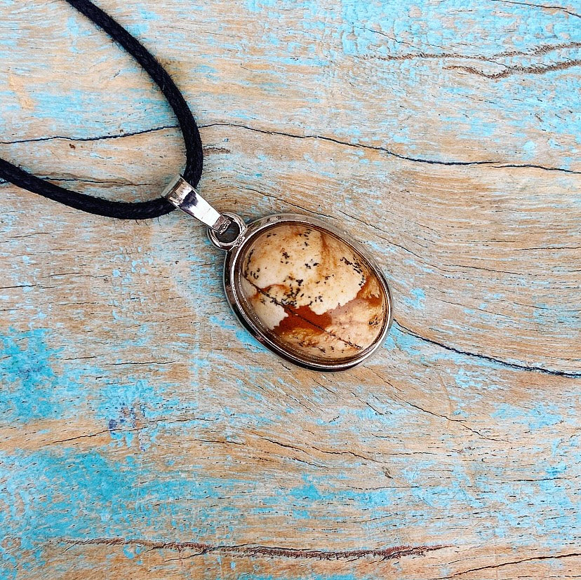 Landscape Jasper Pendant "Making your goals come true"
