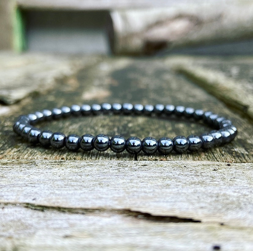Hematite Bracelet "Drain Negative Energy"