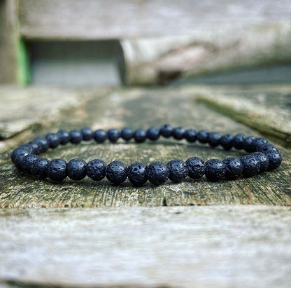Lava stone bracelet "I'm going for it!"