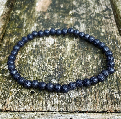 Lava stone bracelet "I'm going for it!"