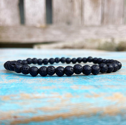 Lava stone bracelet "I'm going for it!"