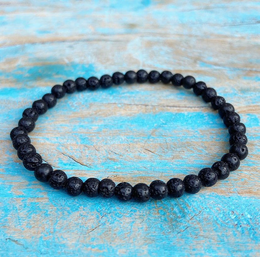 Lava stone bracelet "I'm going for it!"