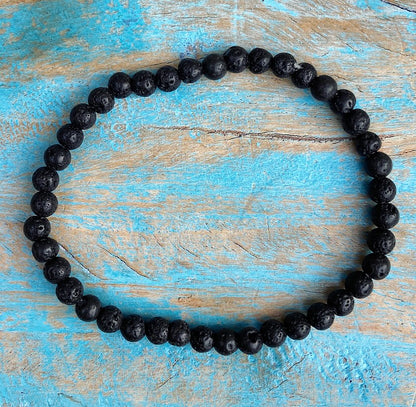 Lava stone bracelet "I'm going for it!"